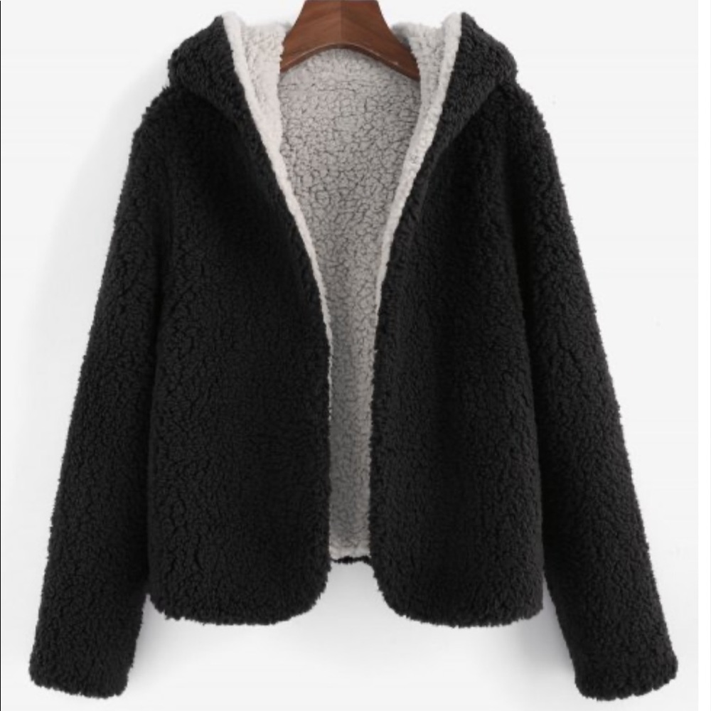 Reversible Faux Fur Hoodie